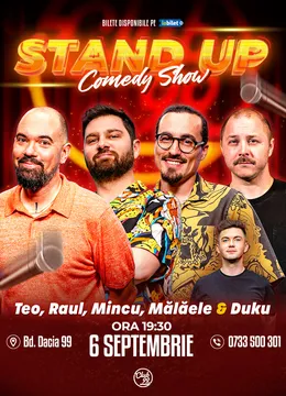 Stand-up Comedy cu Teo, Raul Gheba, Mincu, Mălăele - Duku la Club 99
