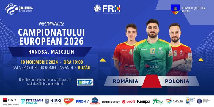 Preliminariile Campionatului European de Handbal Masculin / Romania-Polonia