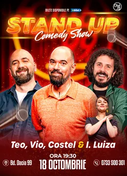 Stand-up Comedy cu Teo, Vio, Costel - Ioana Luiza la Club 99