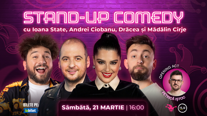 The Fool: Stand-up comedy cu Drăcea, Andrei Ciobanu, Ioana State și Cîrje