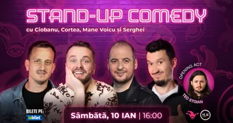 The Fool: Stand-up comedy cu Andrei Ciobanu, Cortea, Mane Voicu și Serghei