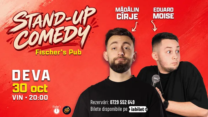 Sighisoara: Stand-up comedy cu Mădălin Cîrje și Edi Moise