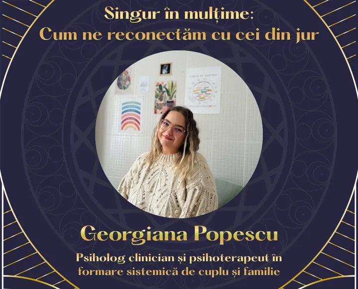 Iasi: MIND - Conferință: Singur în mulțime: Cum ne conectăm cu cei din jur