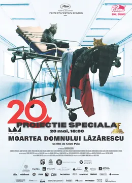 Proiectie "Moartea Domnului Lăzărescu"