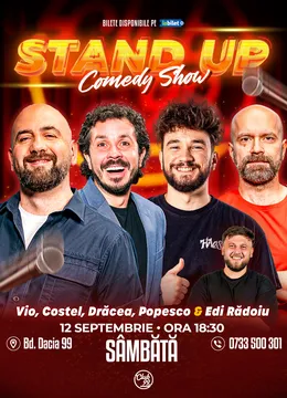 Stand-up Comedy cu Vio, Drăcea, Cristi Popesco, Costel - Edi Rădoiu la Club 99