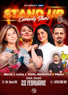 Stand-up Comedy cu Maria Popovici, Ioana Luiza, Ioana State, Natanticu - Florentin Păune la Club 99