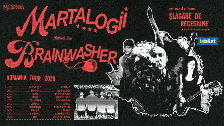 Iasi: Turneu Martalogii & Brainwasher - lansare album „Șlagăre de recesiune”