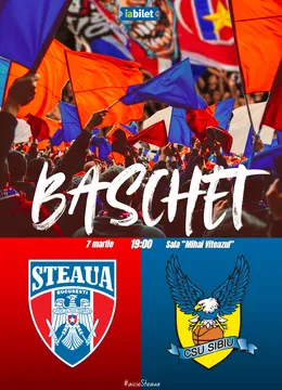 Baschet: CSA Steaua Sharks – CSU Sibiu