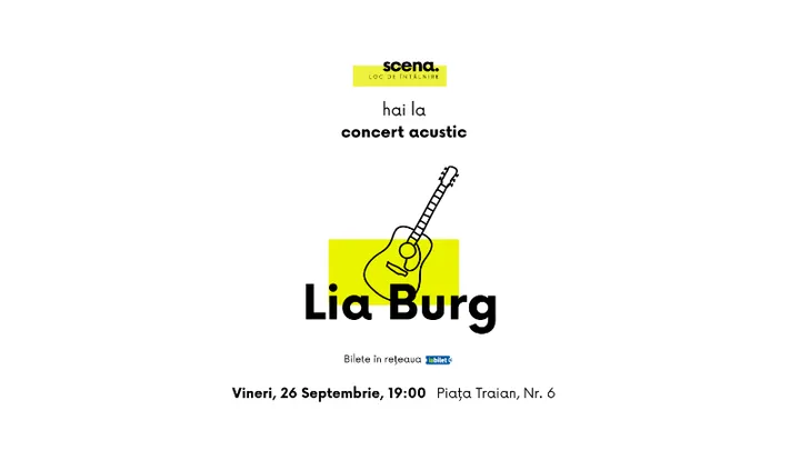 Timisoara: Concert acustic Lia Burg