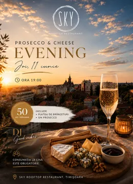 Timisoara: Prosecco & Cheese Evening