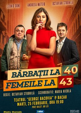 Bacău: Barbatii la 40, Femeile la 43
