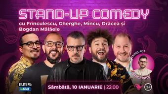 The Fool: Stand-up comedy cu Mincu, Frînculescu, Bogdan Mălăele, Drăcea și Gherghe