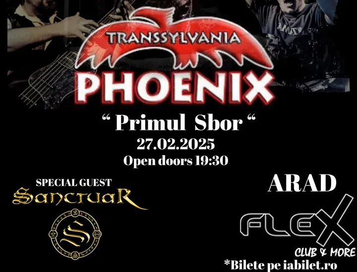 Arad: Concert Phoenix - Primul Sbor (opening act: Sanctuar)