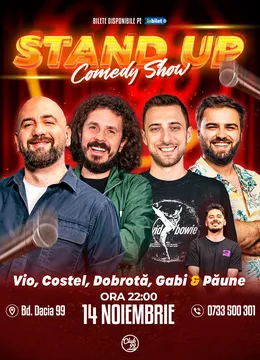 Stand-up Comedy cu Vio, Costel, Dobrotă, Gabi Dumitriu - Florentin Păune la Club 99
