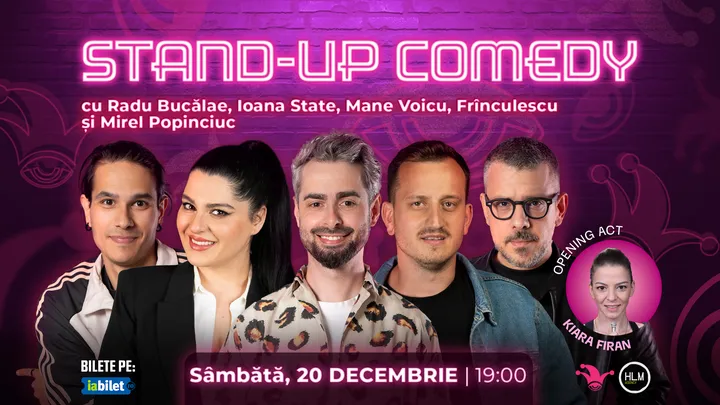 The Fool: Stand-up comedy cu Bucălae, Ioana State, Mane Voicu, Frînculescu și Mirel Popinciuc
