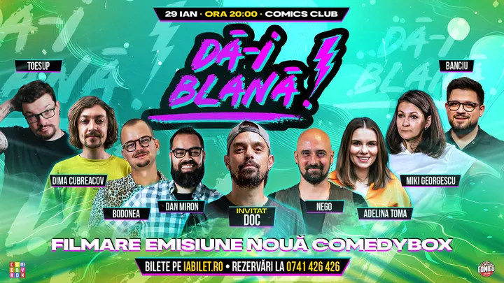 Dă-i Blană! Spectacol de comedie - invitat DOC la ComicsClub!
