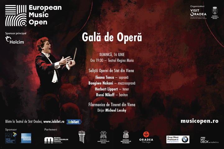 Oradea: Filarmonica de Tineret din Viena/Solistii Operei de Stat din Viena - Gală de Operă