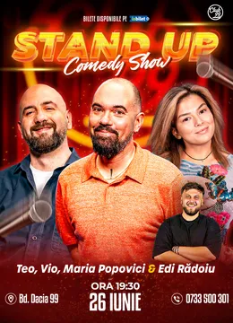 Stand-up Comedy cu Teo, Vio, Maria Popovici si Edi Rădoiu la Club99