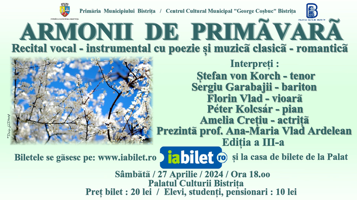 Bistrița: Armonii de Primăvară