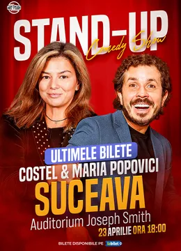 Suceava: Costel și Maria Popovici - Stand Up Comedy Show 1 | ora 18:00