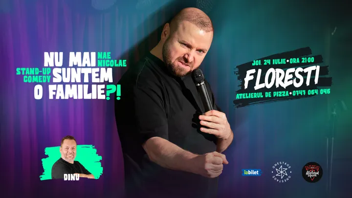 Floresti: „Nu mai suntem o FAMILIE?!” Show nostalgic de stand-up cu Nae Nicolae