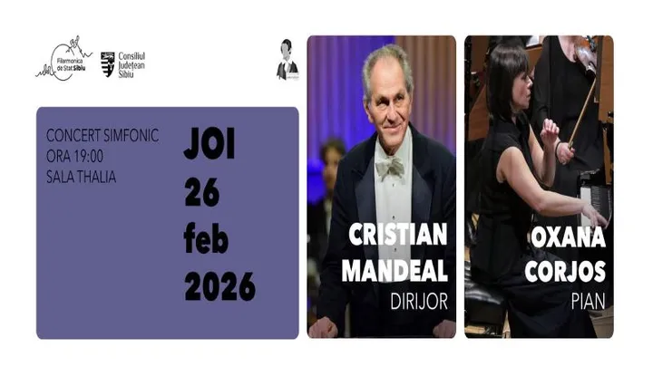 Sibiu: Concert Simfonic  – Cristian Mandeal