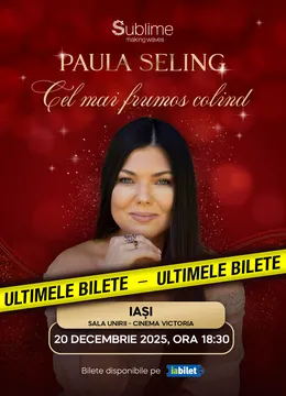 Iasi: Paula Seling - “Cel mai frumos colind” - 18:30