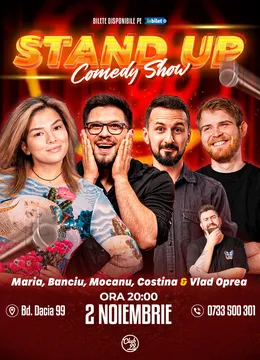 Stand-up Comedy cu Maria Popovici, Banciu, Mocanu, Costina - Vlad Oprea la Club 99