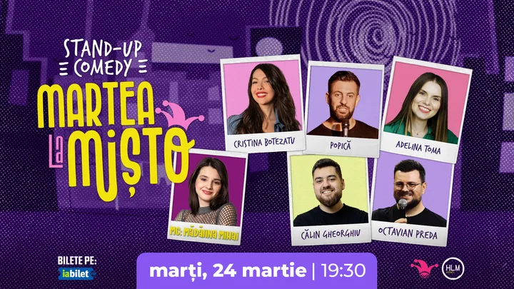 The Fool: Marțea la Mișto cu Cristina Botezatu, Popică, Adelina Toma, Călin Gheorghiu și Octavian Preda