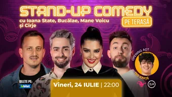 The Fool Terasa: Stand-up comedy cu Bucălae, Ioana State, Mane Voicu și Cîrje