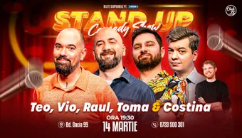 Stand-up Comedy cu Teo, Vio, Raul, Toma - Tudor Costina la Club 99