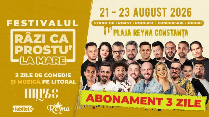 Festivalul de comedie - Razi ca prostu' la mare 2026 | Acces General