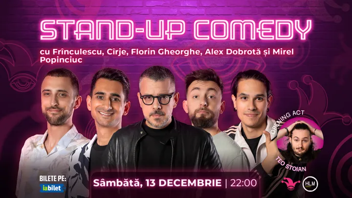 The Fool: Stand-up comedy cu Frinculescu, Cirje, Alex Dobrota, Florin Gheorghe si Mirel Popinciuc