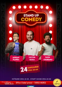 Targu Mures: Stand-Up Comedy cu Băra, Sașa & Adrian