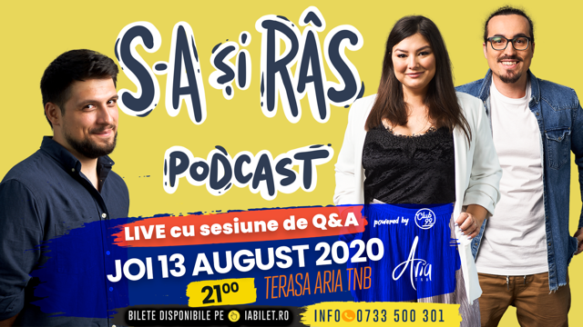 Podcast LIVE cu public - "S-a și râs" - Maria, Mincu si Banciu la Aria TNB