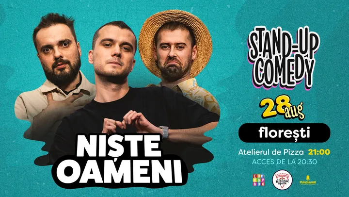Floresti: Stand-up Comedy cu Sergiu Mirică, Dragoș Mitran și Virgil Ciulin | Niște Oameni