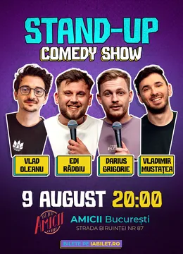 Popești-Leordeni: Stand-up Show cu Edi Rădoiu, Darius Grigorie, Vlad Olteanu și Vladimir Mustățea