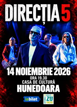 Hunedoara: Concert Direcția 5 „100% Direcția 5”