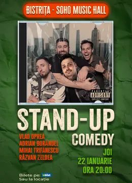 Bistrita: Stand-up Comedy cu Oprea, Borândel, Trifănescu și Zeldea