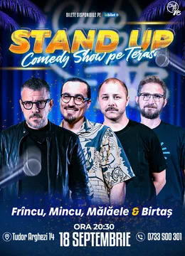 Stand Up Comedy cu Frîncu, Mincu, Mălăele & Birtaș la Terasa TNB