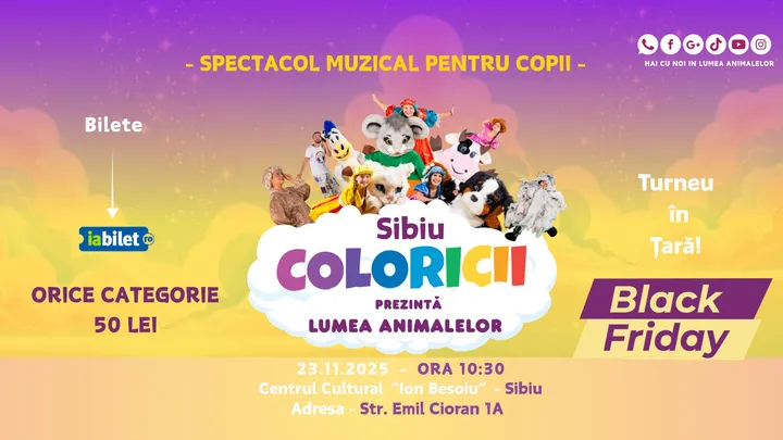 Sibiu: Coloricii prezintă lumea animalelor
