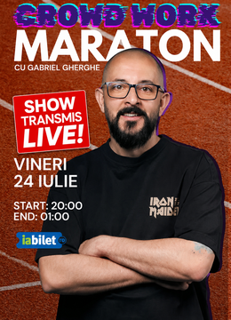 Maraton Caritabil de Crowd Work cu Gabriel Gherghe - Transmis Live