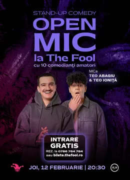 The Fool: Open Mic: MCs Abagiu & Teo Ioniță