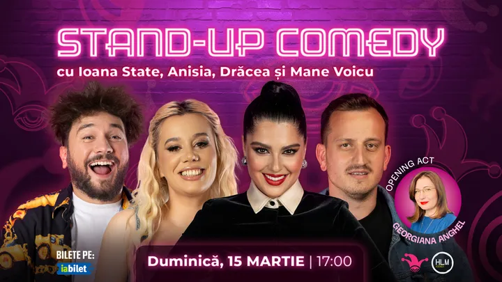 The Fool: Stand-up comedy cu Drăcea, Ioana State, Anisia și Mane Voicu
