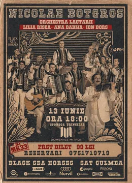 Constanța: Concert Live - Nicolae Botgros & Orchestra Lăutarii