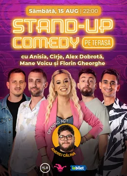 The Fool Terasa: Stand-up comedy cu Florin Gheorghe, Alex Dobrotă, Cîrje, Anisia, Mane Voicu