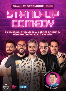 The Fool: Stand-up comedy cu Bucălae, Frînculescu, Gabriel Gherghe, Mirel Popinciuc și Edi Vacariu