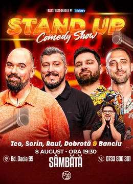 Stand-up Comedy cu Teo, Sorin Pârcălab, Raul Gheba, Dobrotă - Banciu la Club 99