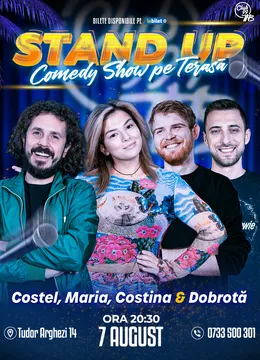 Stand-up Comedy cu Costel, Maria Popovici, Costina & Dobrotă la Terasa TNB