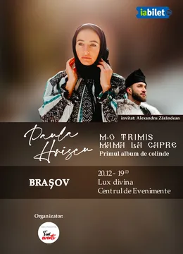 Brasov: Concert de colinde Paula Hriscu: M-o trimis mama la capre!